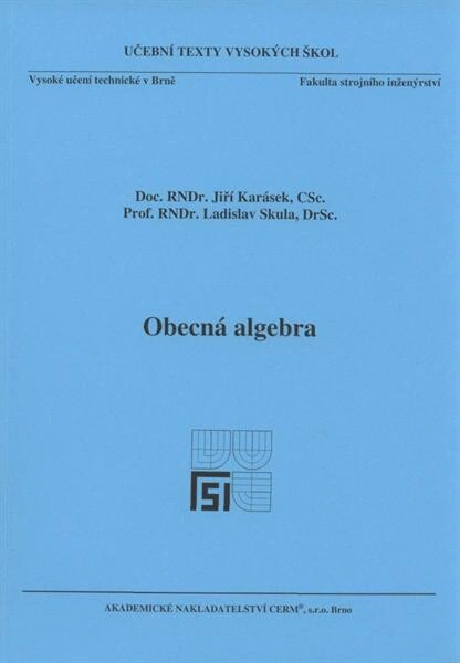 Obecná algebra Akademické nakladatelství CERM