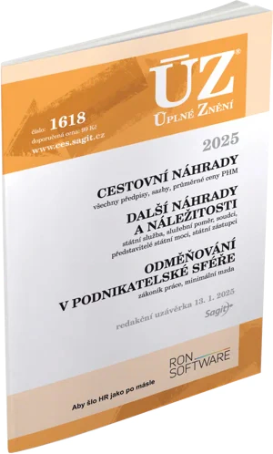 ÚZ č.1618 Cestovní náhrady, Odměňování v podnikatelské sféře, 2025 Nakladatelství Sagit ÚZ č.1618 Cestovní náhrady, Odměňování v podnikatelské sféře, 2025 Nakladatelství Sagit