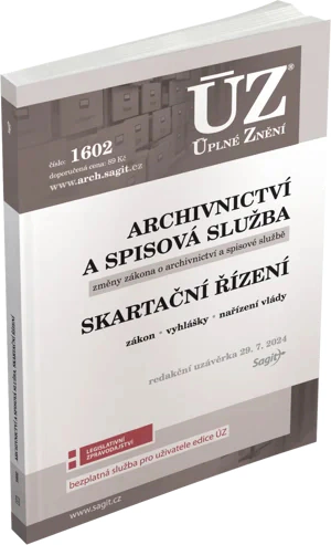 ÚZ č.1602 Archivnictví a spisová služba, Skartační řízení Nakladatelství Sagit ÚZ č.1602 Archivnictví a spisová služba, Skartační řízení Nakladatelství Sagit