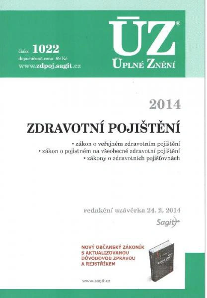 ÚZ č.1022 Zdravotní pojištění 2014 Nakladatelství Sagit