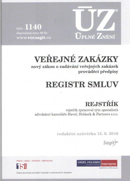 ÚZ č. 1140 Veřejné zakázky, Registr smluv 2016 Nakladatelství Sagit ÚZ č. 1140 Veřejné zakázky, Registr smluv 2016 Nakladatelství Sagit