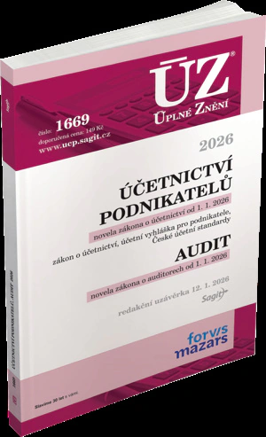 ÚZ č.1669 Účetnictví podnikatelů, Audit, 2026 Nakladatelství Sagit