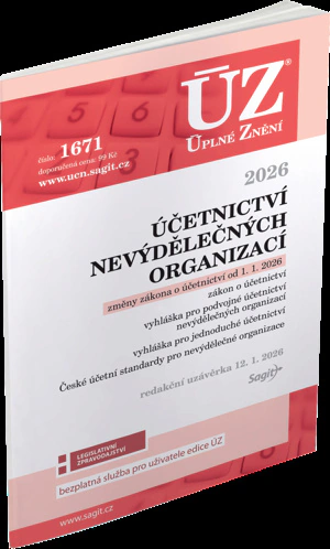 ÚZ č.1671 Účetnictví nevýdělečných organizací 2026 Nakladatelství Sagit