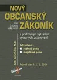 Nový občanský zákoník s podrobným výkladem vybraných ustanovení Sondy
