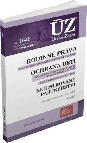ÚZ č.1643 Rodinné právo, Ochrana dětí a rodiny, Dětský ombudsman, Registrované partnerství Nakladatelství Sagit