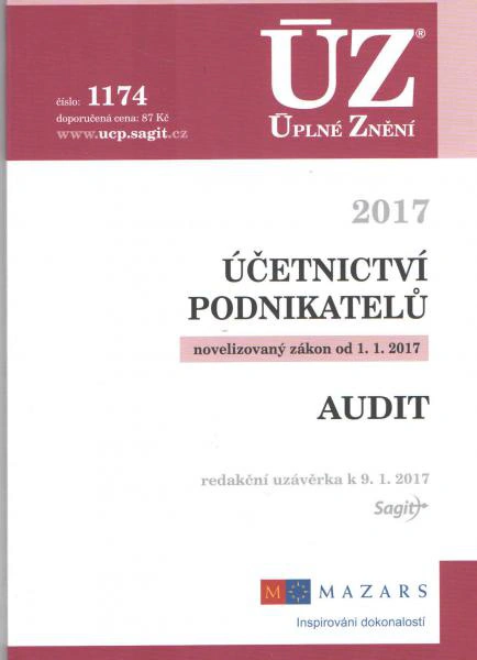 ÚZ č.1174 Účetnictví podnikatelů, Audit 2017 Nakladatelství Sagit