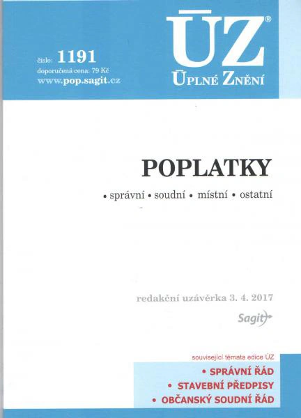 ÚZ č.1191 Poplatky 2017 Nakladatelství Sagit ÚZ č.1191 Poplatky 2017 Nakladatelství Sagit