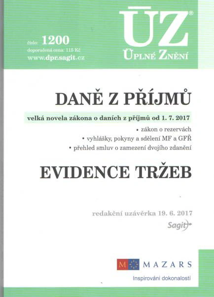 ÚZ č.1200 Daně z příjmů 2017 Nakladatelství Sagit ÚZ č.1200 Daně z příjmů 2017 Nakladatelství Sagit