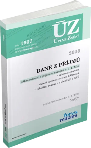 ÚZ č.1667 Daně z příjmů, 2026 Nakladatelství Sagit