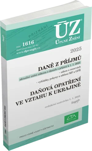 ÚZ č.1616 Daně z příjmů, 2025 Nakladatelství Sagit