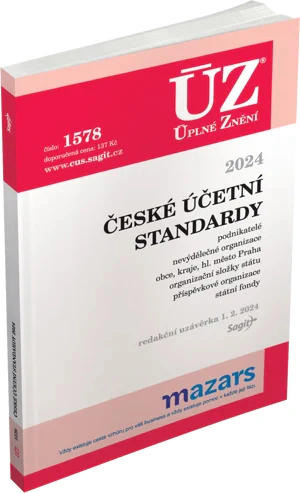 ÚZ č.1578 České účetní standardy 2024 Nakladatelství Sagit