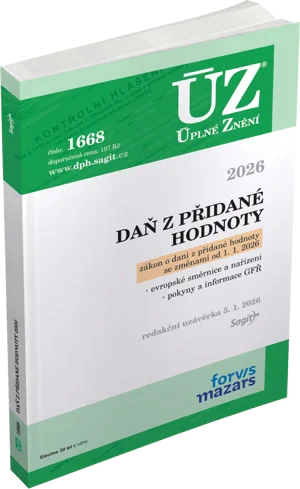 ÚZ č.1668 Daň z přidané hodnoty, 2026 Nakladatelství Sagit ÚZ č.1668 Daň z přidané hodnoty, 2026 Nakladatelství Sagit