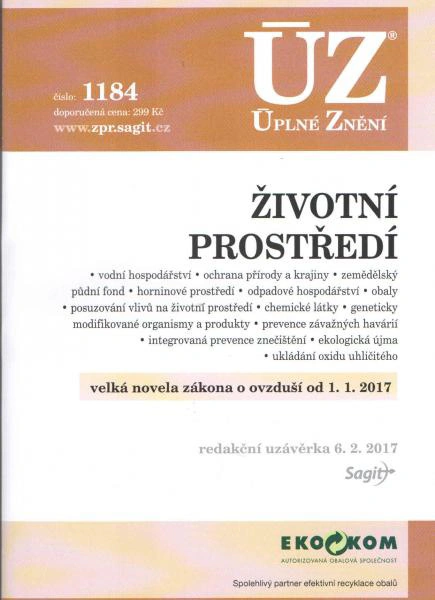 ÚZ č.1184 Životní prostředí 2017 Nakladatelství Sagit