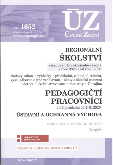 ÚZ č.1652 Regionální školství, Pedagogičtí pracovníci Nakladatelství Sagit