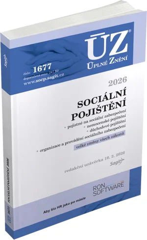 ÚZ č.1677 Sociální pojištění 2026 Nakladatelství Sagit ÚZ č.1677 Sociální pojištění 2026 Nakladatelství Sagit