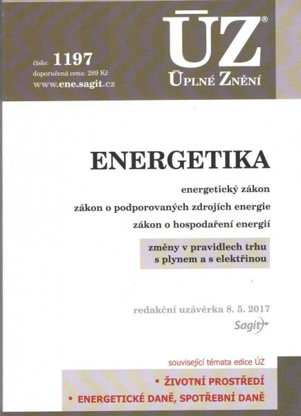 ÚZ č.1197 Energetika 2017 Nakladatelství Sagit
