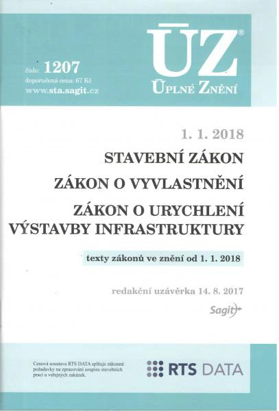 ÚZ č.1207 Stavební zákon Nakladatelství Sagit ÚZ č.1207 Stavební zákon Nakladatelství Sagit