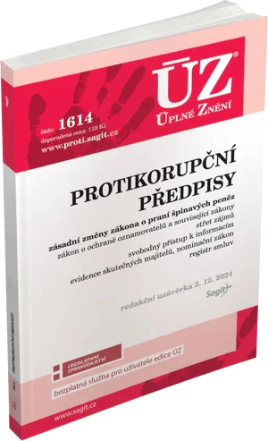 ÚZ č.1614 Protikorupční předpisy Nakladatelství Sagit ÚZ č.1614 Protikorupční předpisy Nakladatelství Sagit