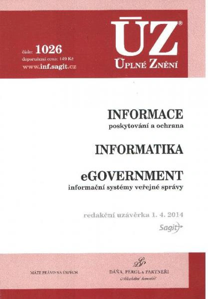 ÚZ č.1026 Informace, eGovernment Nakladatelství Sagit