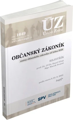 ÚZ č.1649 Občanský zákoník Nakladatelství Sagit ÚZ č.1649 Občanský zákoník Nakladatelství Sagit