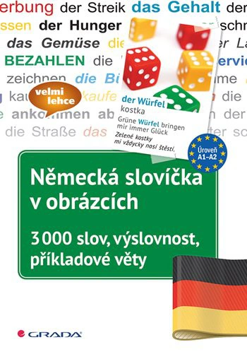 Německá slovíčka v obrázcích, 3000 slov, výslovnost, příkladové věty Grada