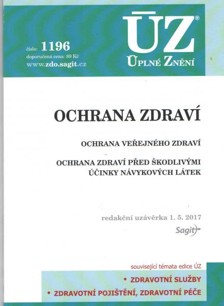 ÚZ č.1196 Ochrana zdraví 2017 Nakladatelství Sagit