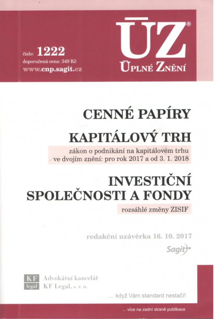 ÚZ č.1222 Cenné papíry Nakladatelství Sagit ÚZ č.1222 Cenné papíry Nakladatelství Sagit