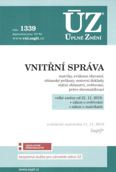 ÚZ č.1339 Vnitřní správa Nakladatelství Sagit ÚZ č.1339 Vnitřní správa Nakladatelství Sagit
