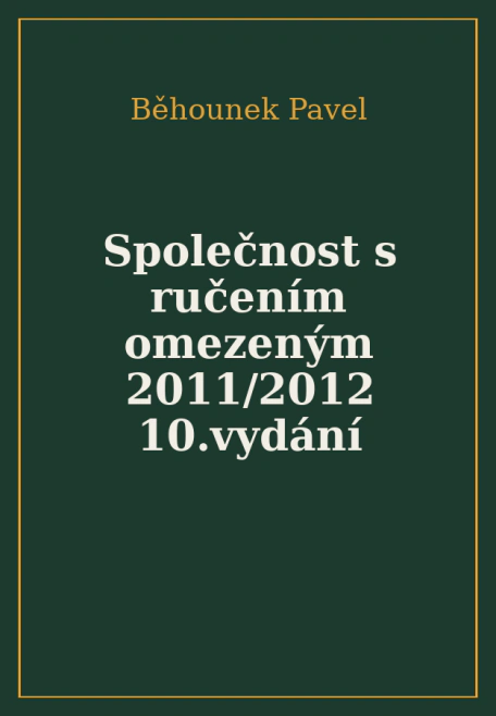 Společnost s ručením omezeným 2011/2012 10.vydání Anag
