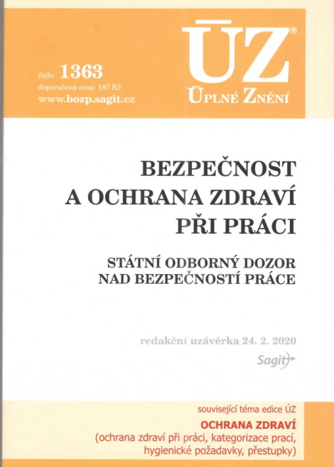 ÚZ č.1363 Bezpečnost a ochrana zdraví při práci Nakladatelství Sagit