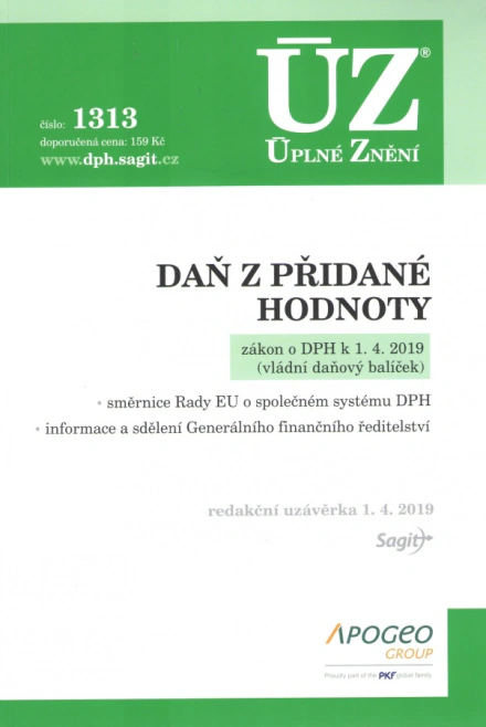 ÚZ č.1313 Daň z přidané hodnoty Nakladatelství Sagit