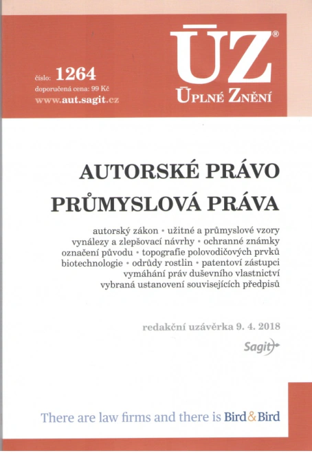 ÚZ č.1264 Autorské právo, Průmyslová práva Nakladatelství Sagit ÚZ č.1264 Autorské právo, Průmyslová práva Nakladatelství Sagit