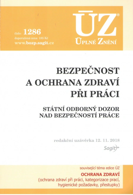 ÚZ č.1286 Bezpečnost a ochrana Nakladatelství Sagit ÚZ č.1286 Bezpečnost a ochrana Nakladatelství Sagit