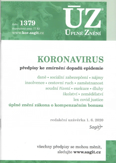 ÚZ č.1379 Koronavirus Nakladatelství Sagit