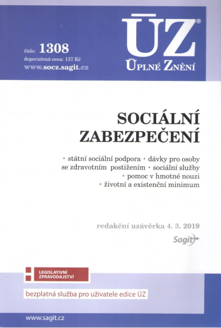 ÚZ č.1308 Sociální zabezpečení Nakladatelství Sagit