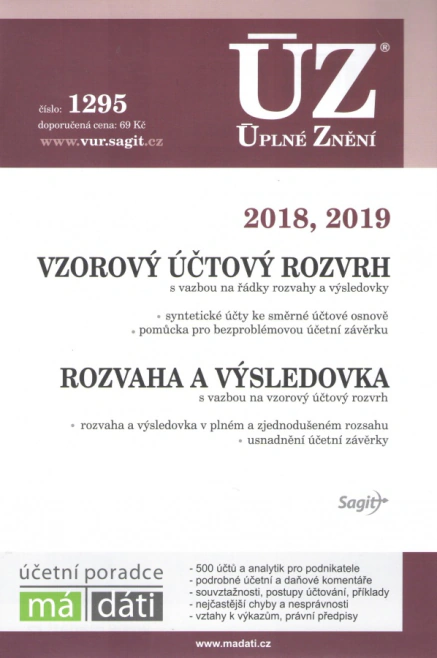 ÚZ č.1295 Vzorový účtový rozvrh Nakladatelství Sagit ÚZ č.1295 Vzorový účtový rozvrh Nakladatelství Sagit
