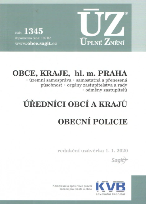 ÚZ č.1345 Obce, Kraje, hl. m. Praha, Úředníci obcí a krajů, Obecní policie Nakladatelství Sagit