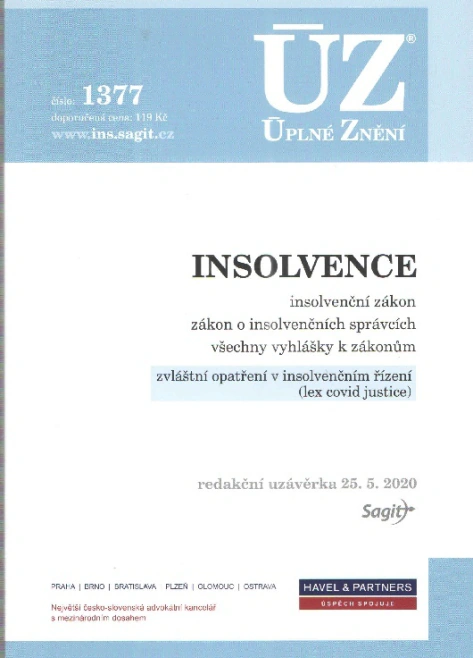 ÚZ č.1377 Insolvence Nakladatelství Sagit ÚZ č.1377 Insolvence Nakladatelství Sagit