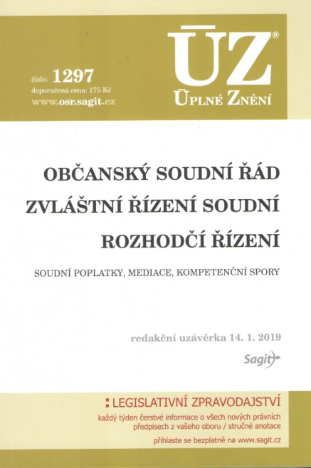 ÚZ č.1297 Občanský soudní řád Nakladatelství Sagit