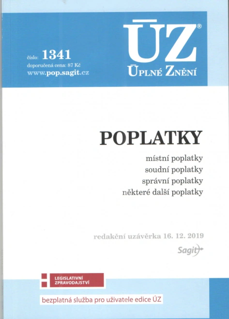 ÚZ č.1341 Poplatky - správní, soudní, místní, ostatní Nakladatelství Sagit