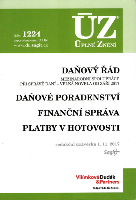 ÚZ č.1224 Daňový řád Nakladatelství Sagit