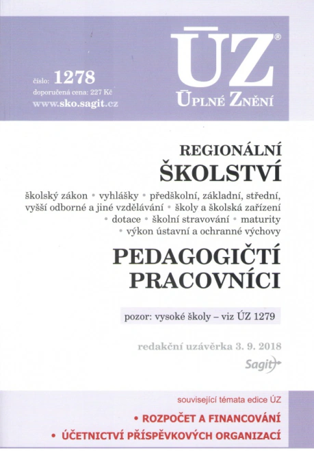 ÚZ č.1278 Regionální školství Nakladatelství Sagit ÚZ č.1278 Regionální školství Nakladatelství Sagit