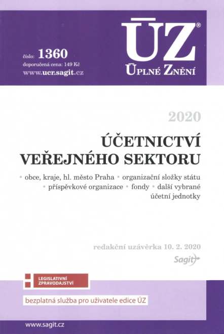 ÚZ č.1360 Účetnictví veřejného sektoru Nakladatelství Sagit ÚZ č.1360 Účetnictví veřejného sektoru Nakladatelství Sagit