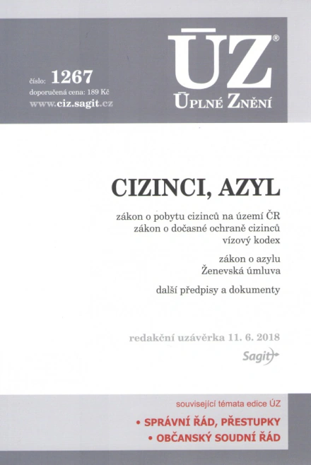 ÚZ č.1267 Cizinci, azyl Nakladatelství Sagit ÚZ č.1267 Cizinci, azyl Nakladatelství Sagit