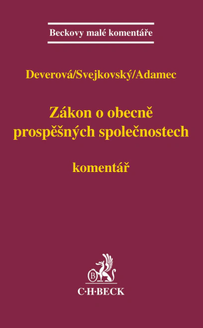 Zákon o obecně prospěšných společnostech. Komentář C.H.Beck