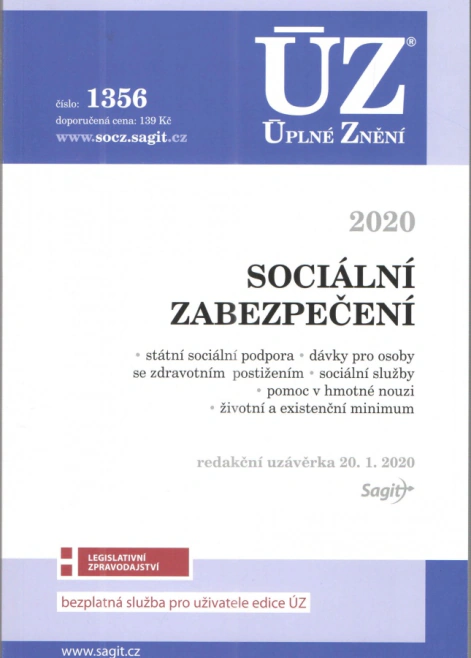 ÚZ č.1356 Sociální zabezpečení Nakladatelství Sagit ÚZ č.1356 Sociální zabezpečení Nakladatelství Sagit