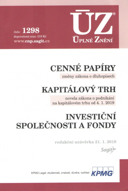 ÚZ č.1298 Cenné papíry Nakladatelství Sagit