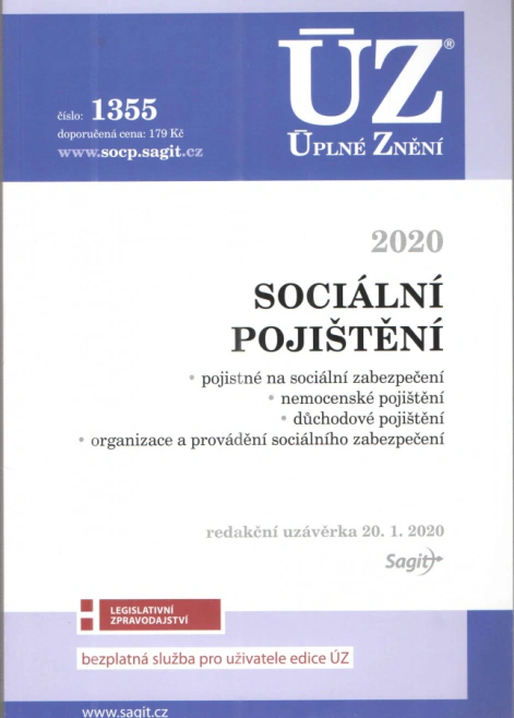 ÚZ č.1355 Sociální pojištění Nakladatelství Sagit ÚZ č.1355 Sociální pojištění Nakladatelství Sagit